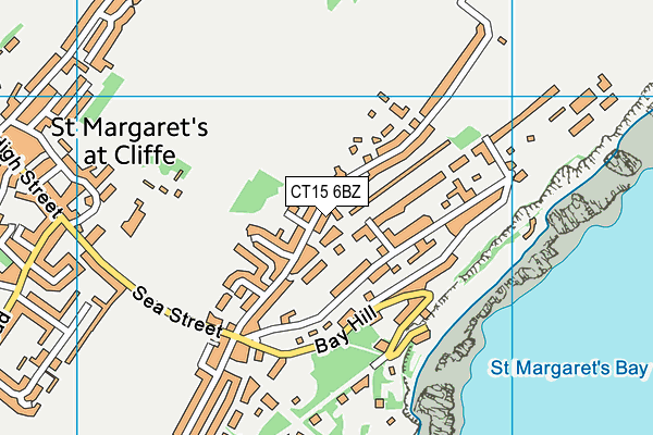 CT15 6BZ map - OS VectorMap District (Ordnance Survey) CT15 6BZ map - OS VectorMap District (Ordnance Survey)