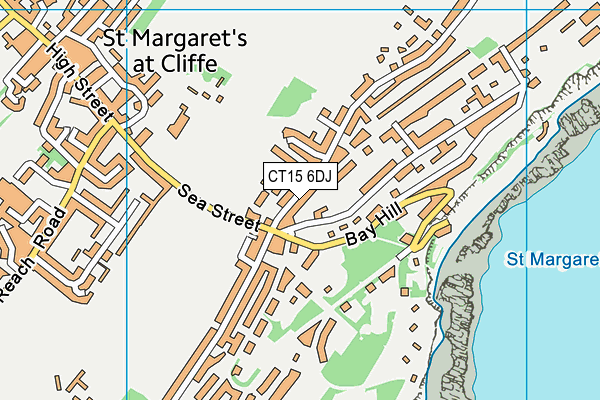 CT15 6DJ map - OS VectorMap District (Ordnance Survey) CT15 6DJ map - OS VectorMap District (Ordnance Survey)