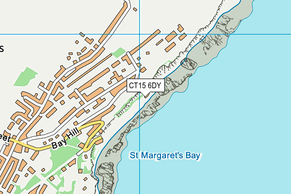 CT15 6DY map - OS VectorMap District (Ordnance Survey)