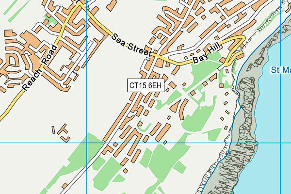CT15 6EH map - OS VectorMap District (Ordnance Survey) CT15 6EH map - OS VectorMap District (Ordnance Survey)