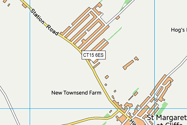 CT15 6ES map - OS VectorMap District (Ordnance Survey) CT15 6ES map - OS VectorMap District (Ordnance Survey)