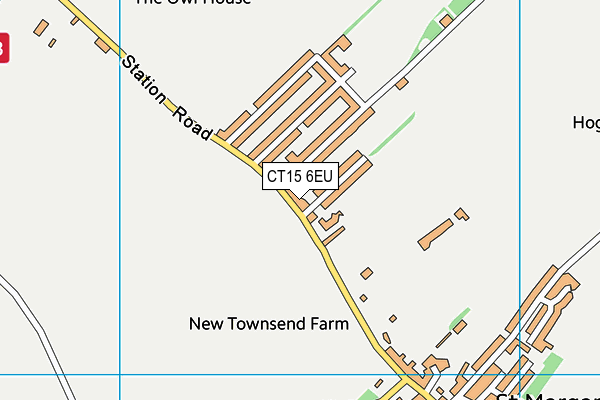 CT15 6EU map - OS VectorMap District (Ordnance Survey) CT15 6EU map - OS VectorMap District (Ordnance Survey)