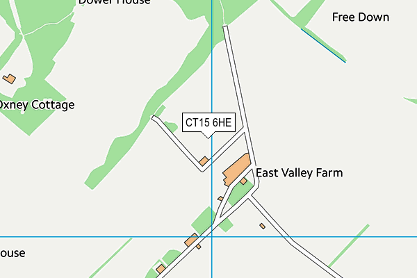 CT15 6HE map - OS VectorMap District (Ordnance Survey) CT15 6HE map - OS VectorMap District (Ordnance Survey)