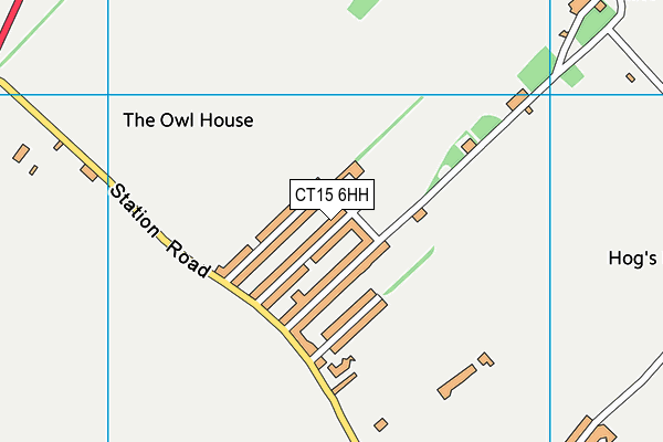 CT15 6HH map - OS VectorMap District (Ordnance Survey) CT15 6HH map - OS VectorMap District (Ordnance Survey)