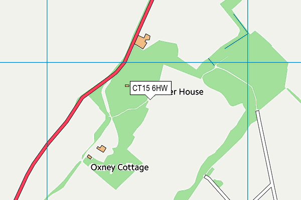 CT15 6HW map - OS VectorMap District (Ordnance Survey) CT15 6HW map - OS VectorMap District (Ordnance Survey)