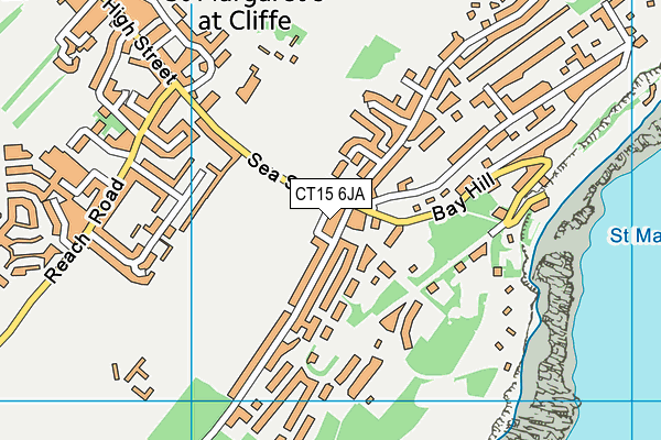 CT15 6JA map - OS VectorMap District (Ordnance Survey) CT15 6JA map - OS VectorMap District (Ordnance Survey)