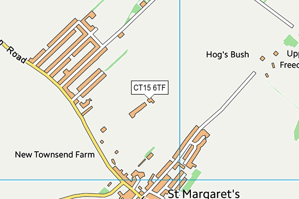 CT15 6TF map - OS VectorMap District (Ordnance Survey) CT15 6TF map - OS VectorMap District (Ordnance Survey)