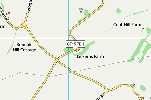 CT15 7DH map - OS VectorMap District (Ordnance Survey) CT15 7DH map - OS VectorMap District (Ordnance Survey)