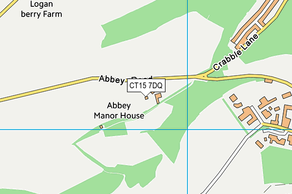 CT15 7DQ map - OS VectorMap District (Ordnance Survey) CT15 7DQ map - OS VectorMap District (Ordnance Survey)