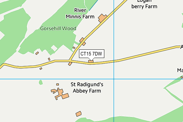 CT15 7DW map - OS VectorMap District (Ordnance Survey) CT15 7DW map - OS VectorMap District (Ordnance Survey)