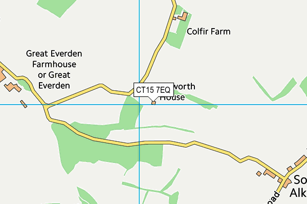 CT15 7EQ map - OS VectorMap District (Ordnance Survey) CT15 7EQ map - OS VectorMap District (Ordnance Survey)