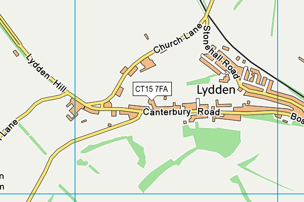 CT15 7FA map - OS VectorMap District (Ordnance Survey) CT15 7FA map - OS VectorMap District (Ordnance Survey)