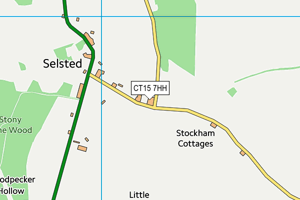 CT15 7HH map - OS VectorMap District (Ordnance Survey) CT15 7HH map - OS VectorMap District (Ordnance Survey)