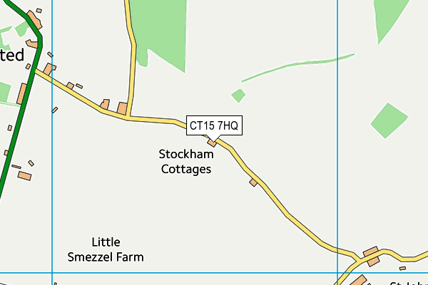 CT15 7HQ map - OS VectorMap District (Ordnance Survey) CT15 7HQ map - OS VectorMap District (Ordnance Survey)