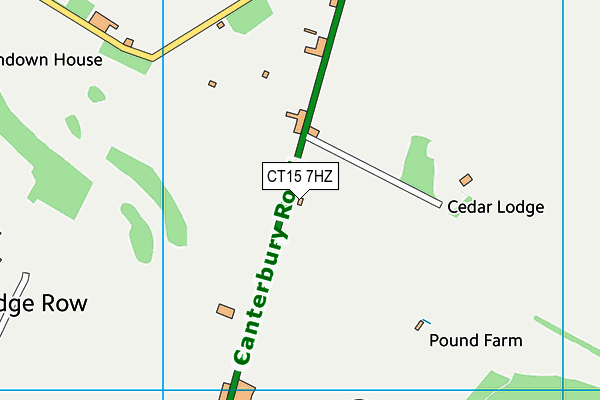 CT15 7HZ map - OS VectorMap District (Ordnance Survey) CT15 7HZ map - OS VectorMap District (Ordnance Survey)