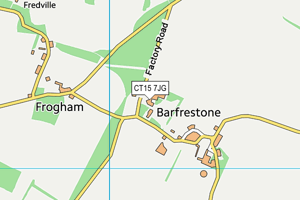 CT15 7JG map - OS VectorMap District (Ordnance Survey) CT15 7JG map - OS VectorMap District (Ordnance Survey)