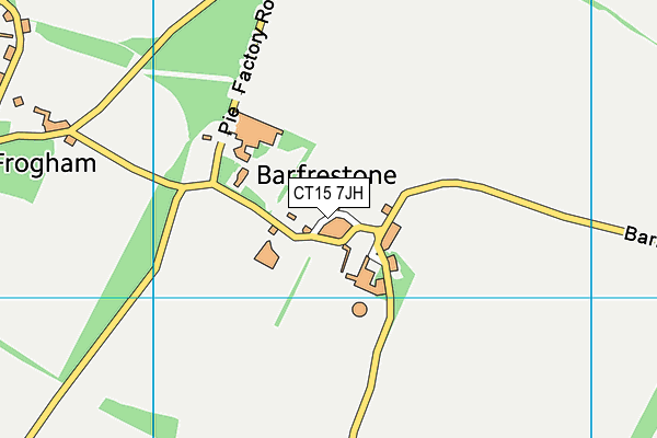 CT15 7JH map - OS VectorMap District (Ordnance Survey) CT15 7JH map - OS VectorMap District (Ordnance Survey)