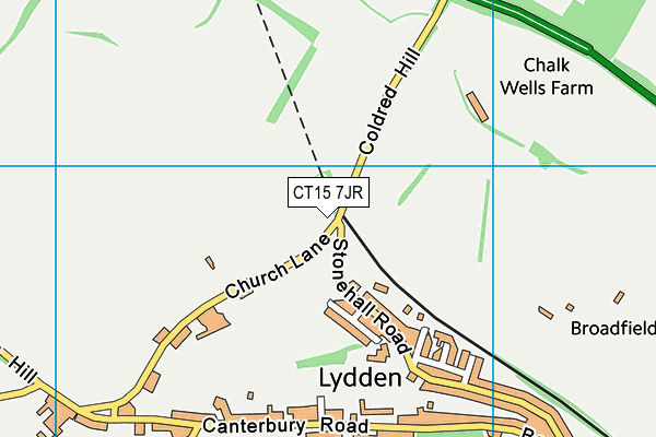 CT15 7JR map - OS VectorMap District (Ordnance Survey) CT15 7JR map - OS VectorMap District (Ordnance Survey)