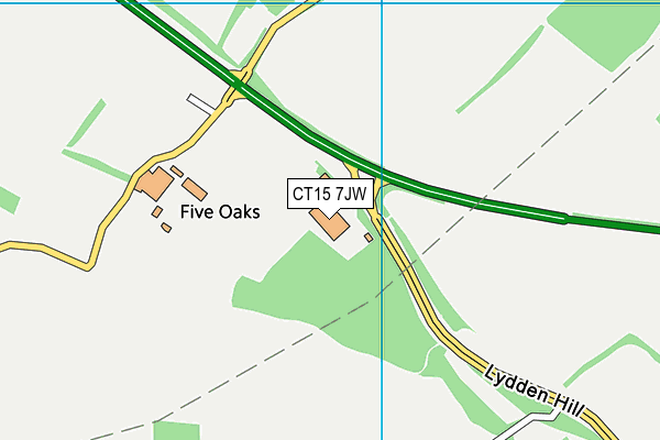 CT15 7JW map - OS VectorMap District (Ordnance Survey) CT15 7JW map - OS VectorMap District (Ordnance Survey)