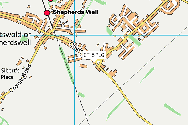 CT15 7LG map - OS VectorMap District (Ordnance Survey) CT15 7LG map - OS VectorMap District (Ordnance Survey)