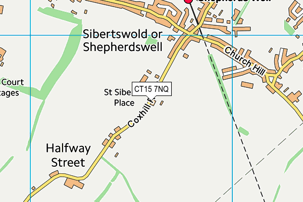 CT15 7NQ map - OS VectorMap District (Ordnance Survey) CT15 7NQ map - OS VectorMap District (Ordnance Survey)