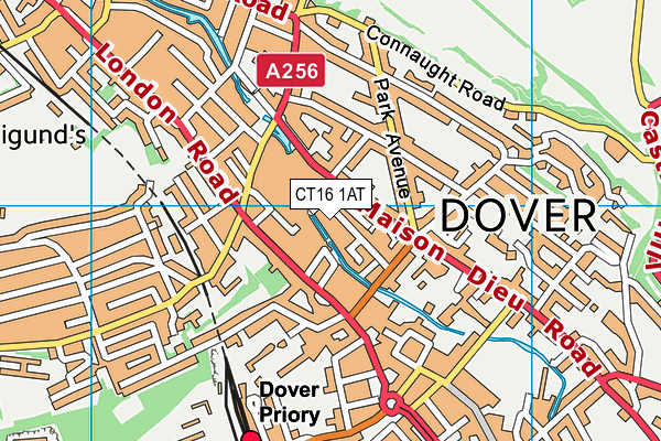 CT16 1AT map - OS VectorMap District (Ordnance Survey) CT16 1AT map - OS VectorMap District (Ordnance Survey)