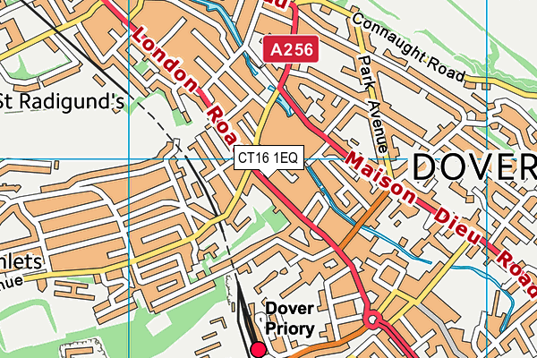 CT16 1EQ map - OS VectorMap District (Ordnance Survey) CT16 1EQ map - OS VectorMap District (Ordnance Survey)