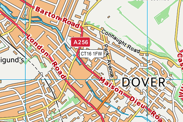 CT16 1FW map - OS VectorMap District (Ordnance Survey) CT16 1FW map - OS VectorMap District (Ordnance Survey)