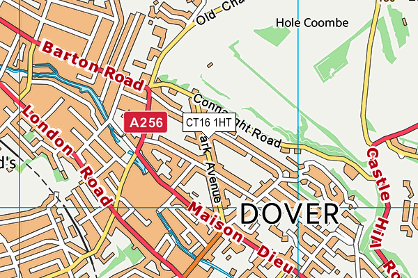 CT16 1HT map - OS VectorMap District (Ordnance Survey) CT16 1HT map - OS VectorMap District (Ordnance Survey)