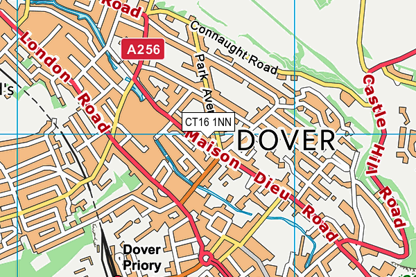 CT16 1NN map - OS VectorMap District (Ordnance Survey) CT16 1NN map - OS VectorMap District (Ordnance Survey)