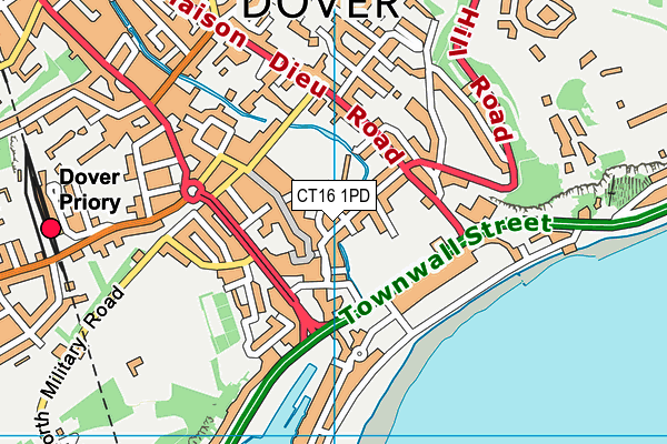 CT16 1PD map - OS VectorMap District (Ordnance Survey) CT16 1PD map - OS VectorMap District (Ordnance Survey)
