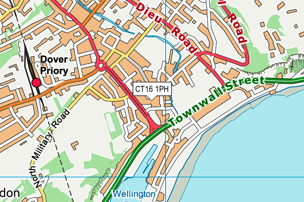 CT16 1PH map - OS VectorMap District (Ordnance Survey) CT16 1PH map - OS VectorMap District (Ordnance Survey)