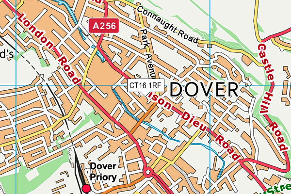 CT16 1RF map - OS VectorMap District (Ordnance Survey) CT16 1RF map - OS VectorMap District (Ordnance Survey)