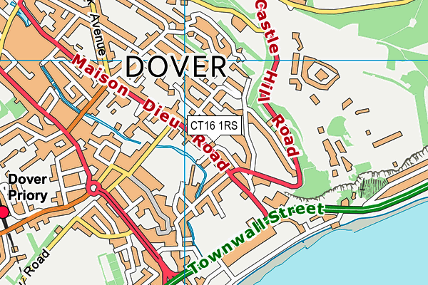 CT16 1RS map - OS VectorMap District (Ordnance Survey) CT16 1RS map - OS VectorMap District (Ordnance Survey)