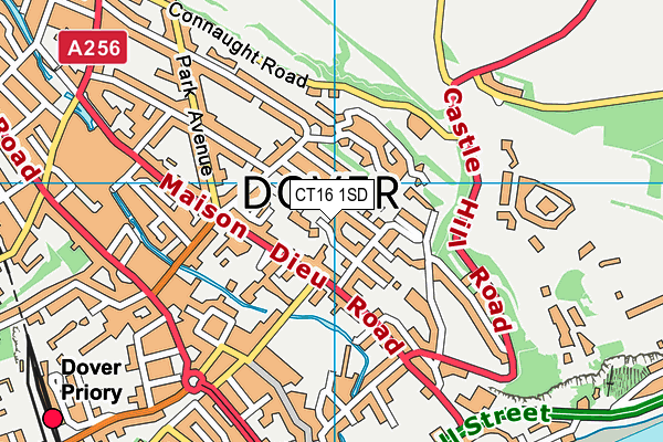 CT16 1SD map - OS VectorMap District (Ordnance Survey) CT16 1SD map - OS VectorMap District (Ordnance Survey)