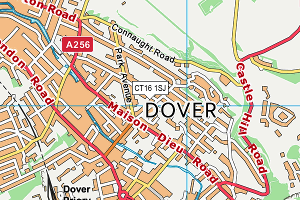 CT16 1SJ map - OS VectorMap District (Ordnance Survey) CT16 1SJ map - OS VectorMap District (Ordnance Survey)