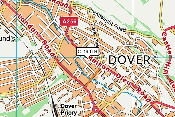 CT16 1TH map - OS VectorMap District (Ordnance Survey) CT16 1TH map - OS VectorMap District (Ordnance Survey)
