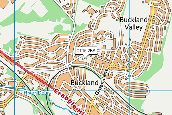 CT16 2BS map - OS VectorMap District (Ordnance Survey) CT16 2BS map - OS VectorMap District (Ordnance Survey)