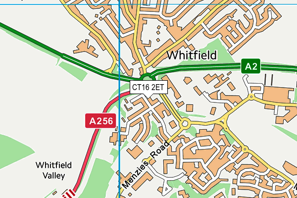 CT16 2ET map - OS VectorMap District (Ordnance Survey) CT16 2ET map - OS VectorMap District (Ordnance Survey)