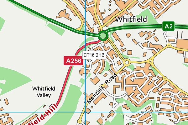 CT16 2HB map - OS VectorMap District (Ordnance Survey) CT16 2HB map - OS VectorMap District (Ordnance Survey)