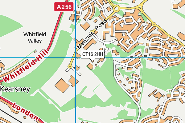 CT16 2HH map - OS VectorMap District (Ordnance Survey) CT16 2HH map - OS VectorMap District (Ordnance Survey)