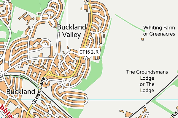CT16 2JR map - OS VectorMap District (Ordnance Survey) CT16 2JR map - OS VectorMap District (Ordnance Survey)