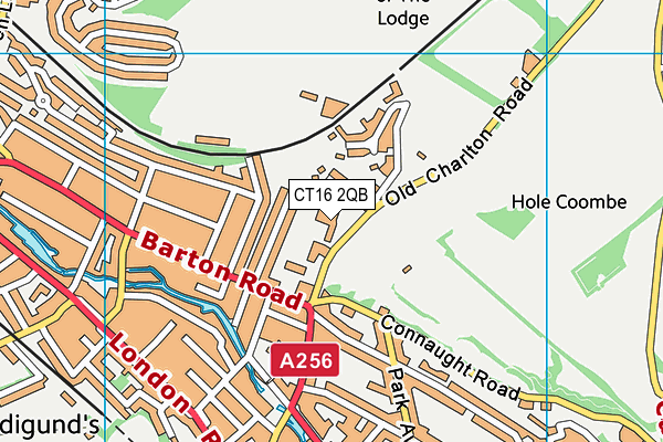 CT16 2QB map - OS VectorMap District (Ordnance Survey) CT16 2QB map - OS VectorMap District (Ordnance Survey)