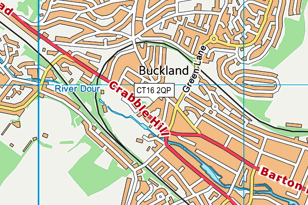 CT16 2QP map - OS VectorMap District (Ordnance Survey) CT16 2QP map - OS VectorMap District (Ordnance Survey)