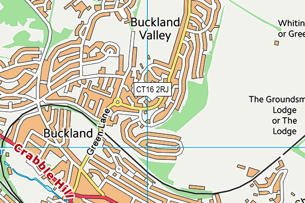 CT16 2RJ map - OS VectorMap District (Ordnance Survey) CT16 2RJ map - OS VectorMap District (Ordnance Survey)