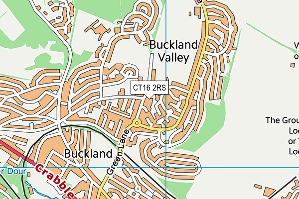 CT16 2RS map - OS VectorMap District (Ordnance Survey) CT16 2RS map - OS VectorMap District (Ordnance Survey)