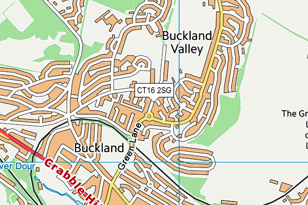 CT16 2SG map - OS VectorMap District (Ordnance Survey) CT16 2SG map - OS VectorMap District (Ordnance Survey)