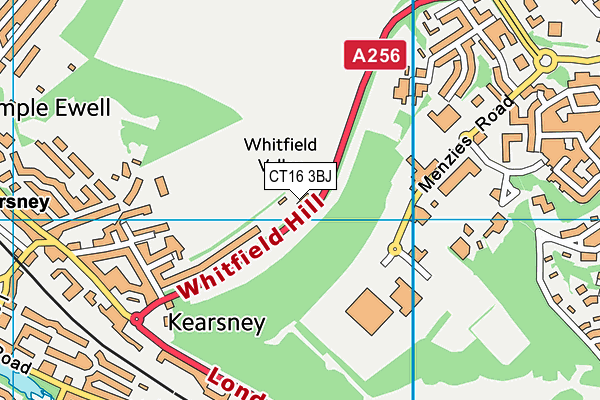 CT16 3BJ map - OS VectorMap District (Ordnance Survey) CT16 3BJ map - OS VectorMap District (Ordnance Survey)