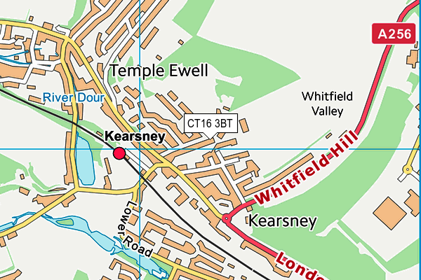 CT16 3BT map - OS VectorMap District (Ordnance Survey) CT16 3BT map - OS VectorMap District (Ordnance Survey)