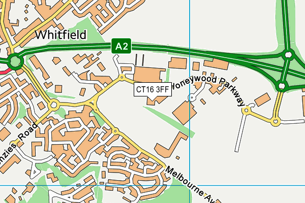 CT16 3FF map - OS VectorMap District (Ordnance Survey) CT16 3FF map - OS VectorMap District (Ordnance Survey)